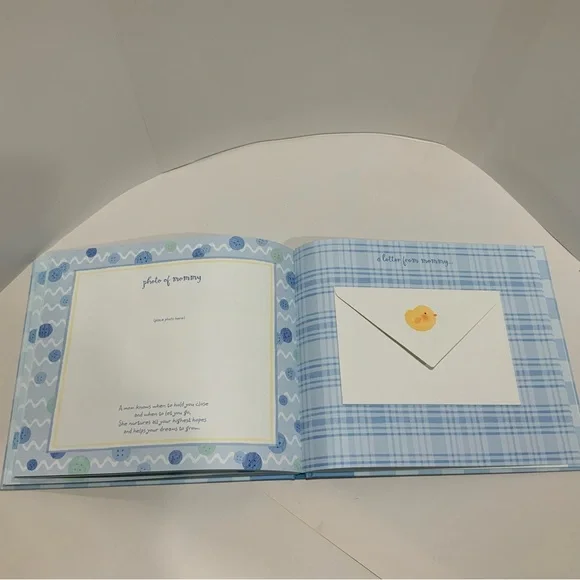 NEW BABY Boy(s) Keepsake 8” x 10” Memories Scrapbook - Picture 10 of 11